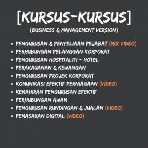 senarai kursus