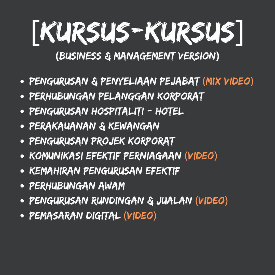 senarai kursus